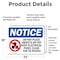 Signmission Do Not Place Objects On Top Sign With Symbol, 24 in W x Rectangle, Vinyl Decal OS-2PACK-NS-D-1824-L-11334 - alternate 5